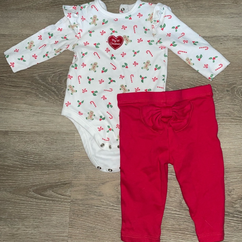 Baby girl 1st Christmas outfit 9-12 months